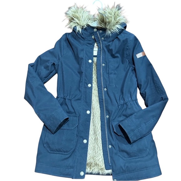 Hollister Jackets & Blazers - Hollister Heritage Sherpa Lined Parka Coat blue size XS